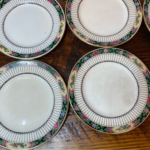 Vintage Booths set of 6 Saucer A8025 England floral - Picture 2 of 12